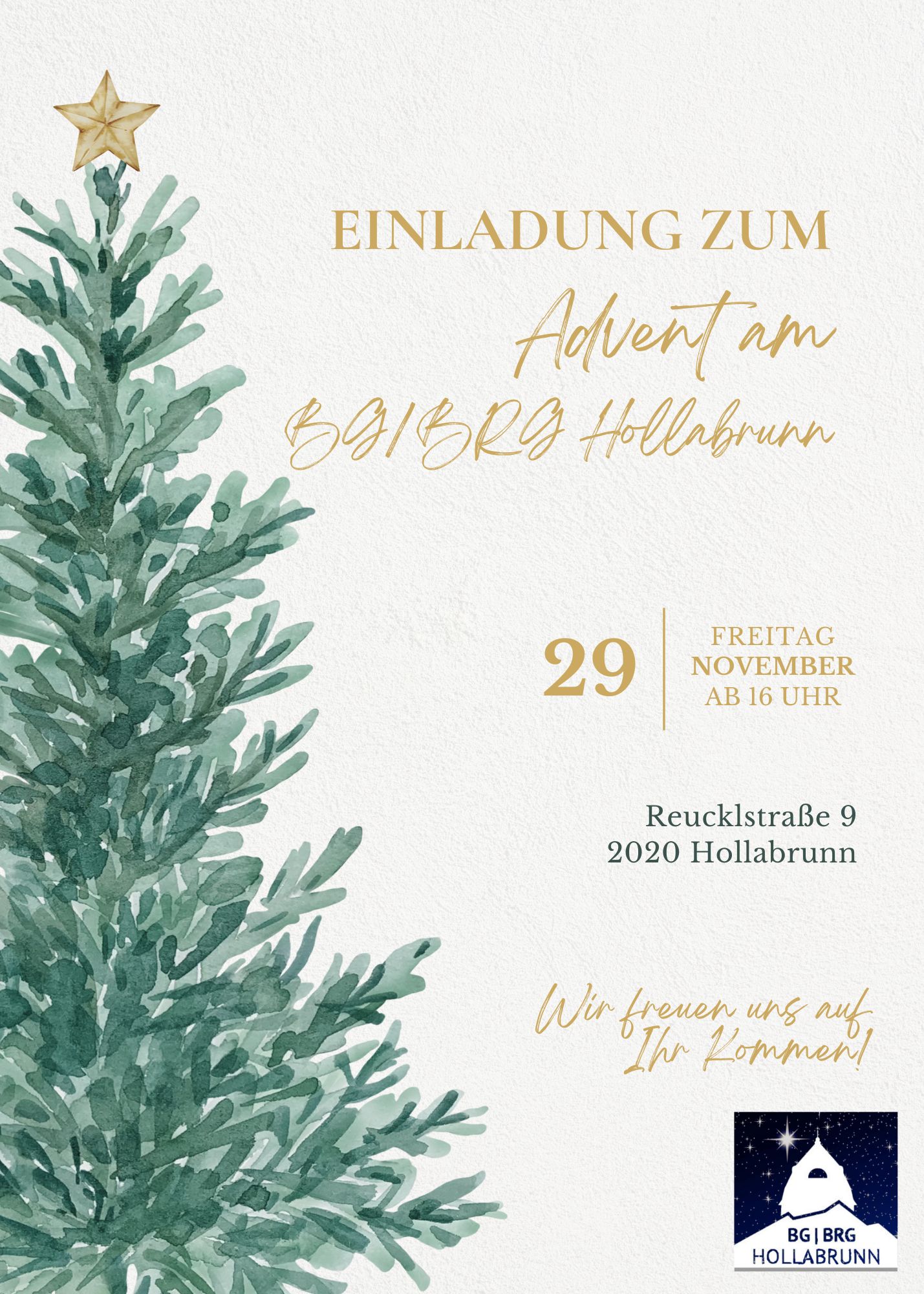 Advent am Gymnasium; Freitag, 29. November 2024, ab 16:00